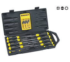 16Pcs Cushion Grip Screwdriver Sets